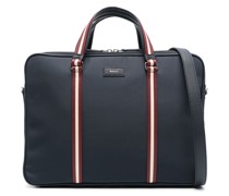 Code stripe-detailing briefcase