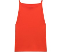Trägershirt mit Logo-Stickerei