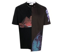 Asymmetrisches T-Shirt mit Print
