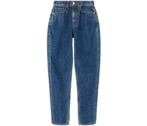 Taper high-rise tapered jeans