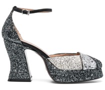 Pumps mit Glitter 100mm