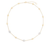 18kt Gelbgoldhalskette mit Diamanten