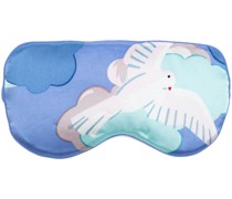 Seiden-Schlafmaske mit Dove-Print