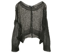 Gestrickter Pullover mit Cut-Outs