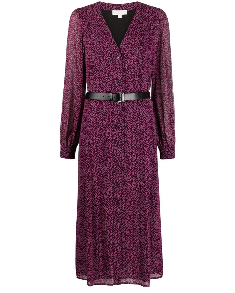 Michael Kors Damen Midikleid