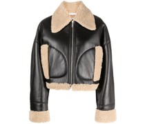 Cropped-Jacke aus Shearling