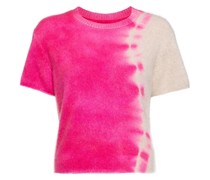 tie-dye knitted cashmere top
