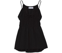 ruched-detail front-tie top