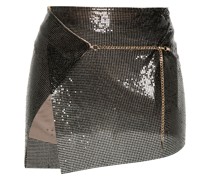 Winona chainmail-effect mini skirt