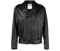 Bikerjacke mit Fake-Taschendetail