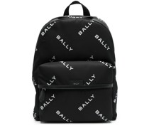 Code logo-print backpack