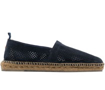 Perforierte Espadrilles aus Wildleder