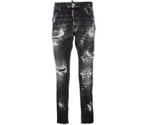 Jeans mit Bleach-Effekt