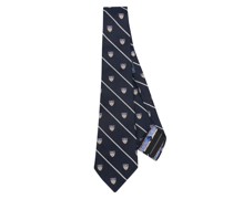Club striped silk tie