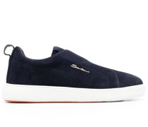 Sneakers aus Wildleder mit Logo