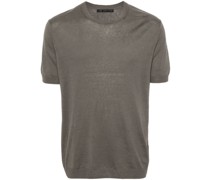 short-sleeve knitted T-shirt