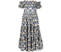 Midikleid mit Blumen-Print