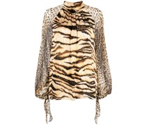 Bluse mit Animal-Print