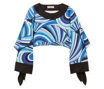 Bluse mit abstraktem Print