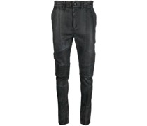 Skinny-Hose aus Leder