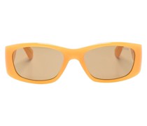 Sonnenbrille mit eckigem Gestell