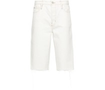 Ausgefranste Cycling Jeans-Shorts
