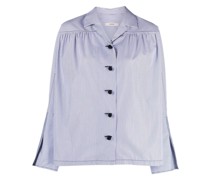 stripe-print cotton shirt