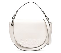 Schultertasche mit Logo-Prägung