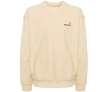 embroidered-logo cotton-blend sweatshirt
