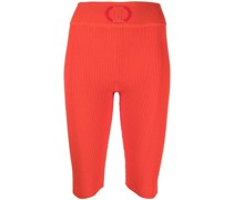 Gerippte Radlerhose mit hohem Bund