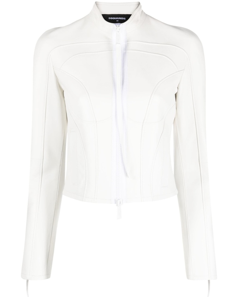 Dsquared2 Damen Schmale Lederjacke EV6957 Dsquared2 Damen Schmale Lederjacke EV6957