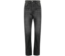 Ausgeblichene Jeans mit Logo