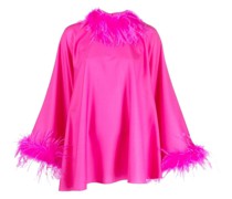 Bluse mit Federn
