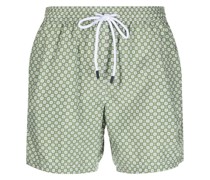 Badeshorts mit Blumen-Print
