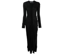 Drapiertes Kleid mit langen Ärmeln