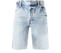 Shorts mit Stone-Wash-Effekt