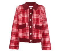 Karierter Kaschmircardigan