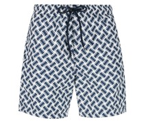 Badeshorts mit grafischem Print