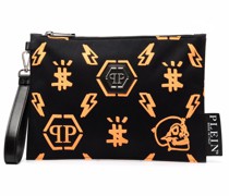 Clutch mit Monogrammmuster