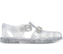 Sandalen mit Glitter-Optik