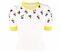 Oma T-Shirt mit Blumenstickerei