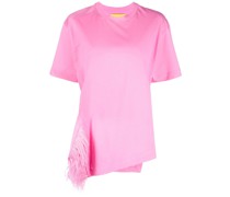T-Shirt mit Federn