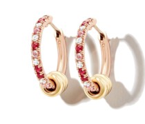 18kt Gelbgoldcreolen mit Diamanten