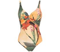 Badeanzug mit Blumen-Print