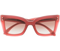 Sonnenbrille mit eckigem Gestell