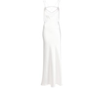Venus crystal-embellished slip dress