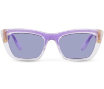 Cat-Eye-Sonnenbrille mit Glitzer