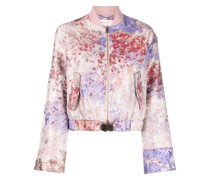 Bomberjacke mit Blumen-Print