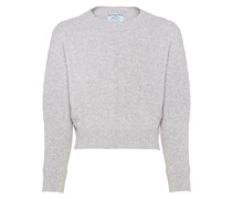 Cropped-Pullover mit Rundhalsausschnitt