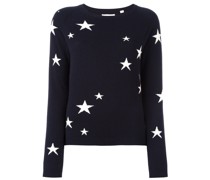 Kaschmirpullover mit Sternenmuster